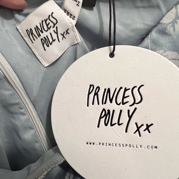 RAMIE STRAPLESS MINI DRESS BLUE - Picture 4 of 5